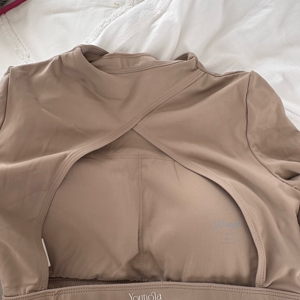 YoungLA Beige Women's Workout Top
